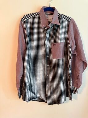Fraternity Collection Shirt L Garnet Gingham USC Gamecocks Color Southern Preppy